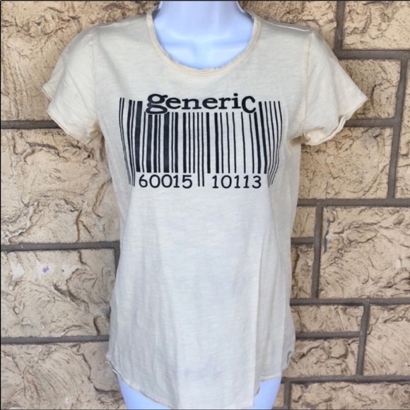 Forever 21 generic barcode graphic Top Size RARE y2k 90s - Picture 10 of 10